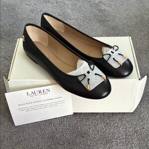 Ralph Lauren Black Jayna Flats
